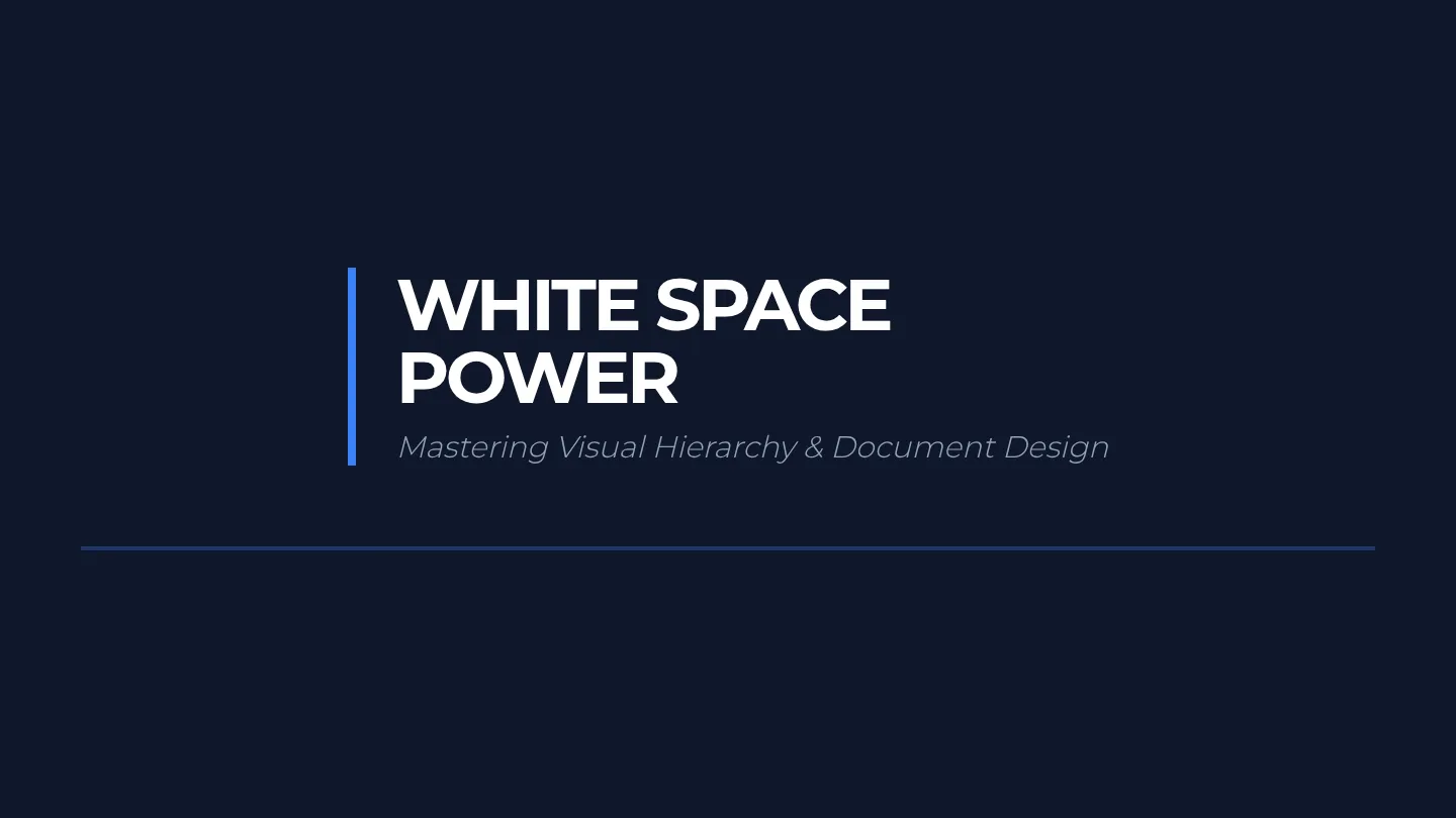 White Space Power Slides