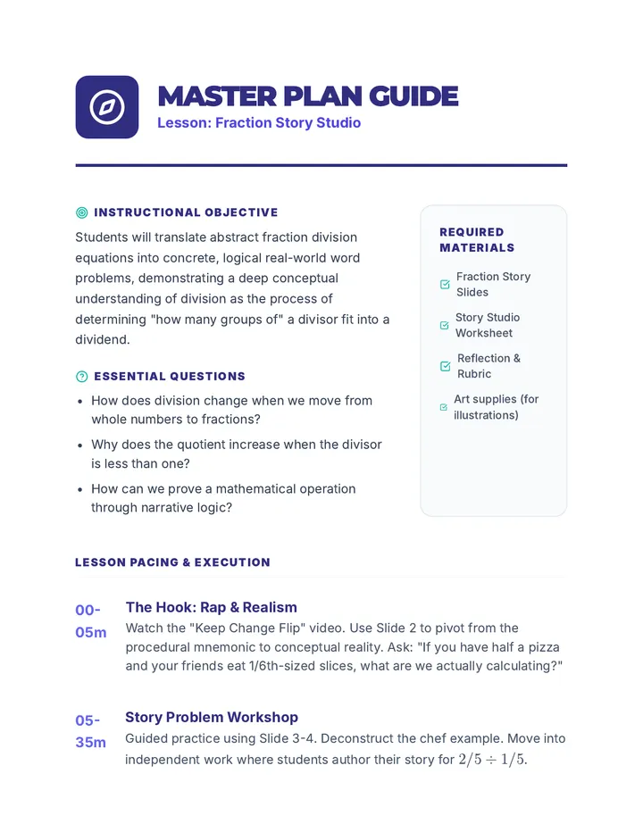 Master Plan Teacher Guide