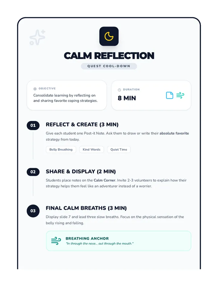 Calm Reflection Cool-Down Guide