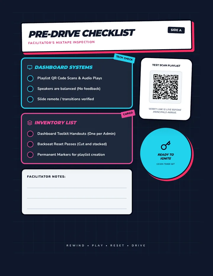 Drive Prep Checklist