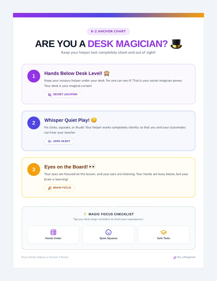 Desk Magician Poster