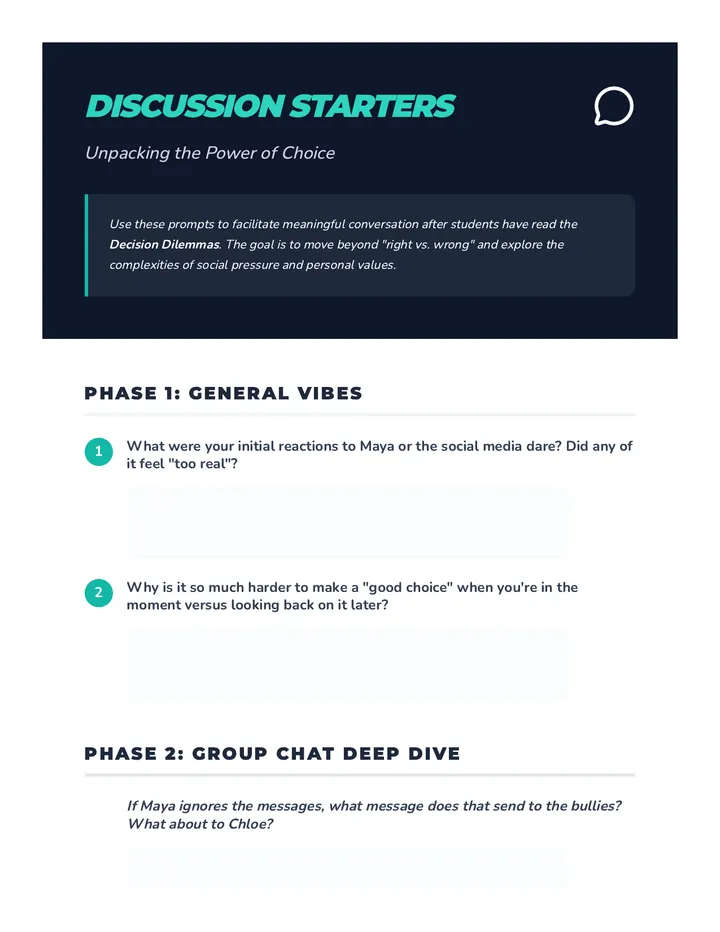Discussion Starters