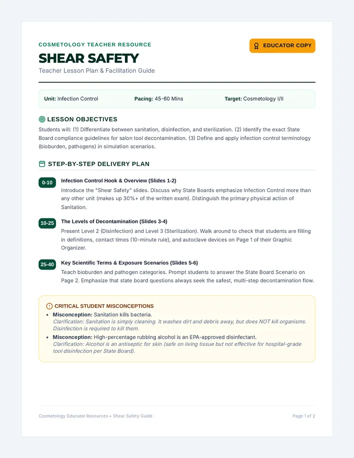 Shear Safety Teacher Guide