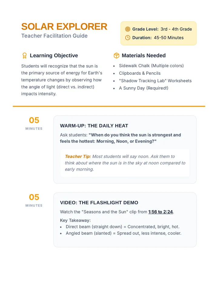 Solar Explorer Guide