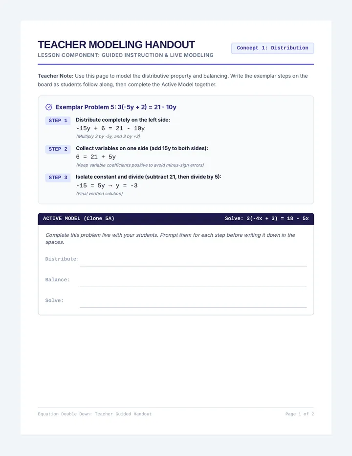 Equation Modeling Handout