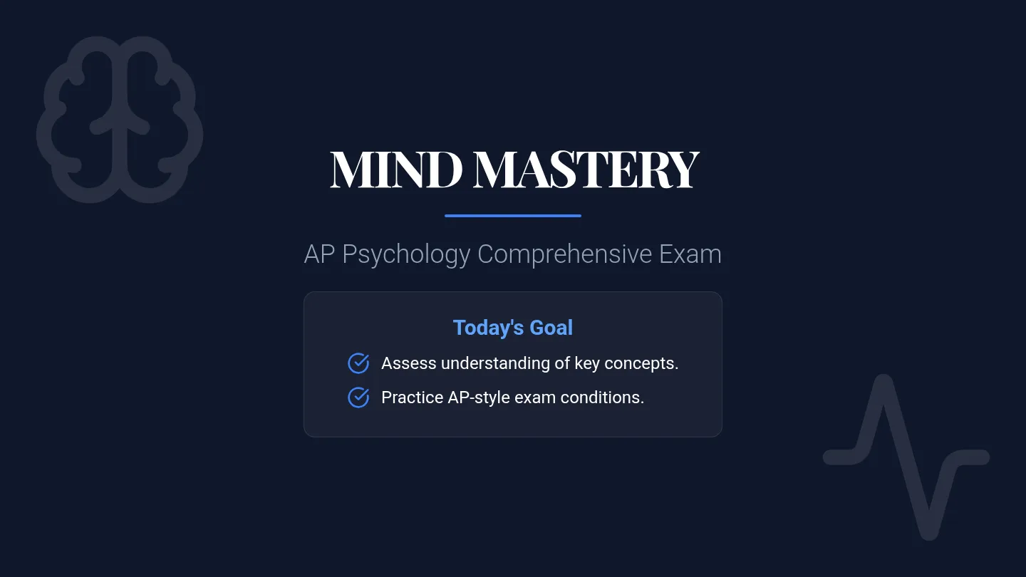 Mind Mastery Exam Slides