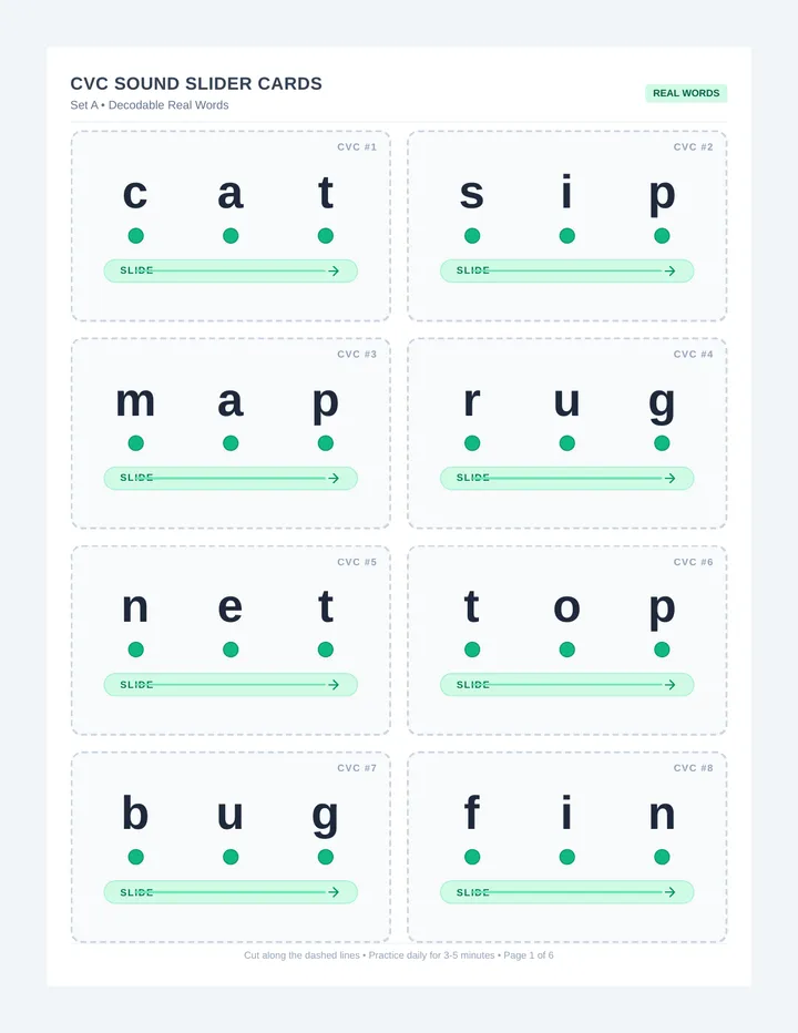 CVC Sound Slider Cards