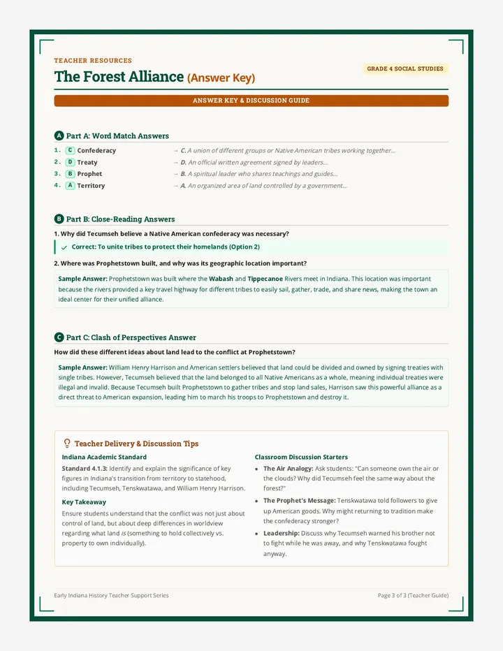 Forest Alliance Teacher Guide