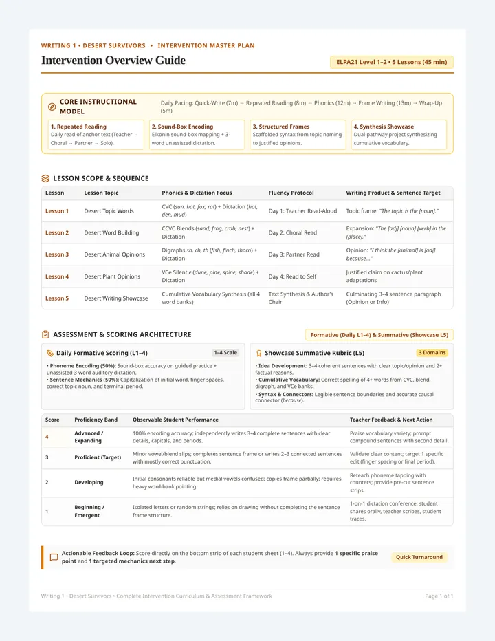 Intervention Overview Guide