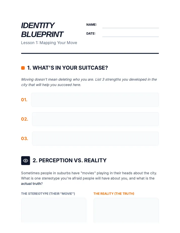 Identity Blueprint Worksheet