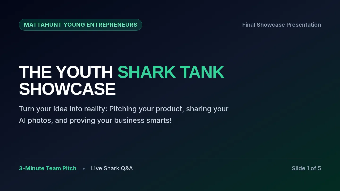 Shark Tank Showcase Slides