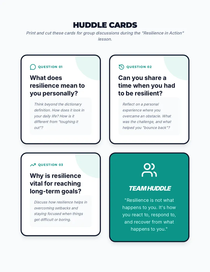 Resilience Discussion Cards