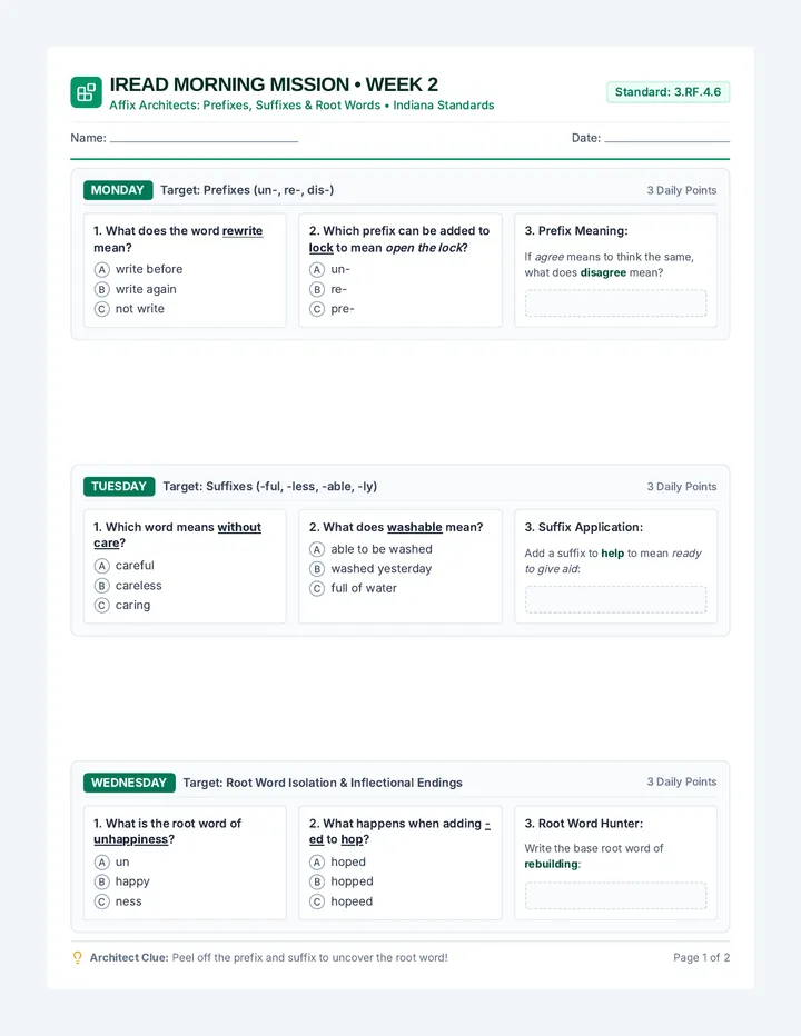 Affix Architects Morning Packet