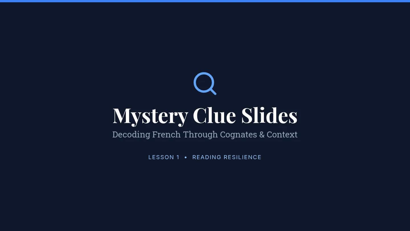 Mystery Clue Slides