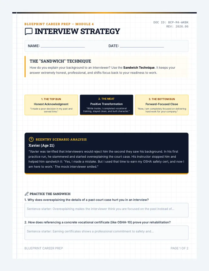 Interview Strategy Workbook