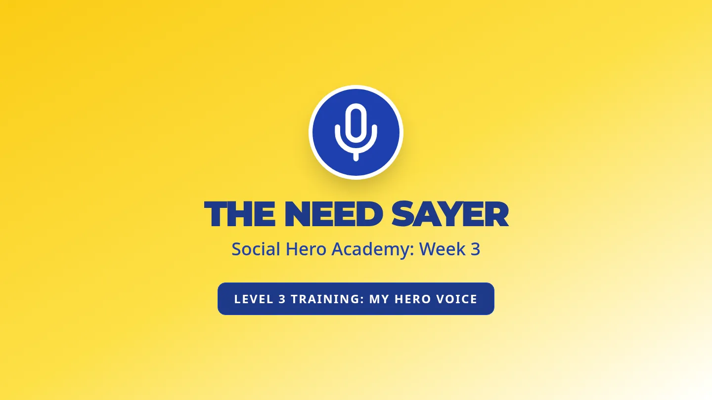 Week 3 The Need Sayer Slides