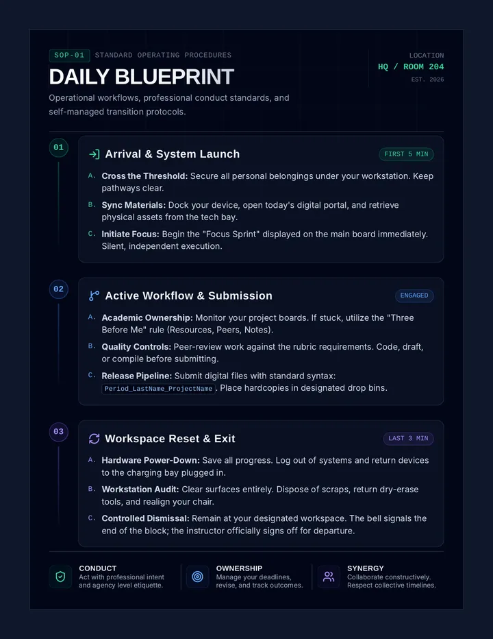 Daily Blueprint Poster