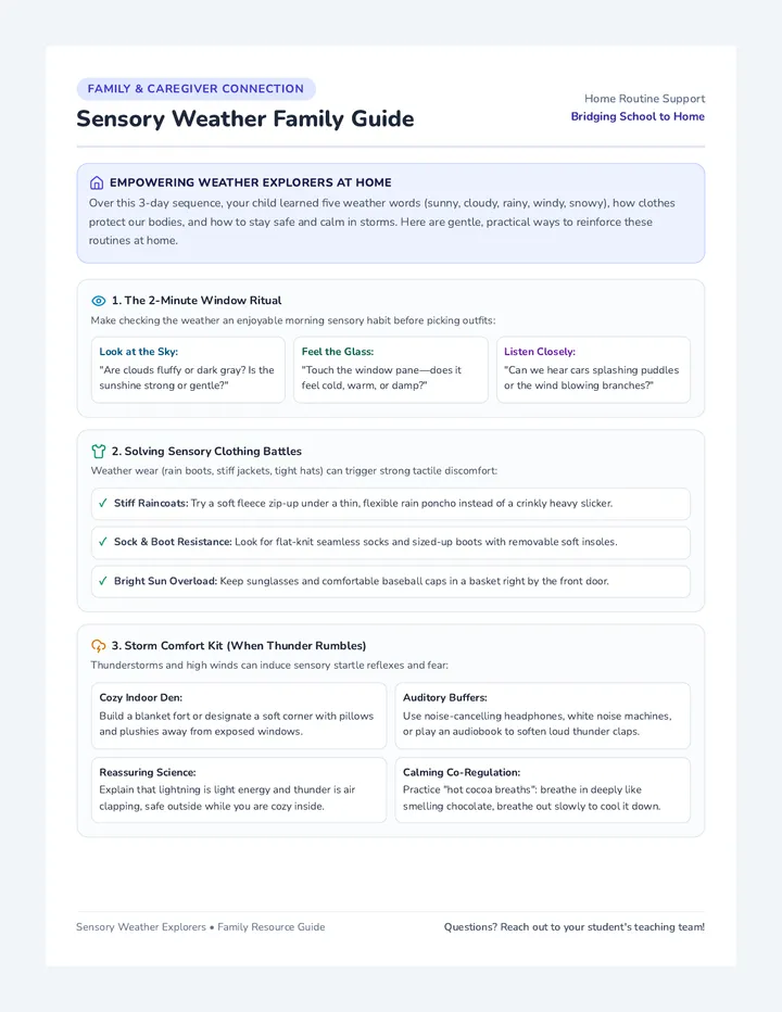Sensory Weather Family Guide