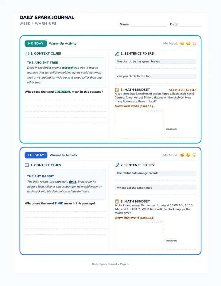 Week 4 Spark Booklet