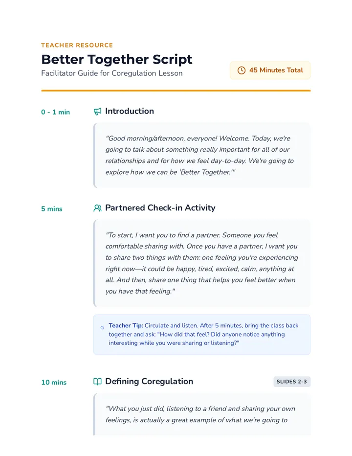 Better Together Script