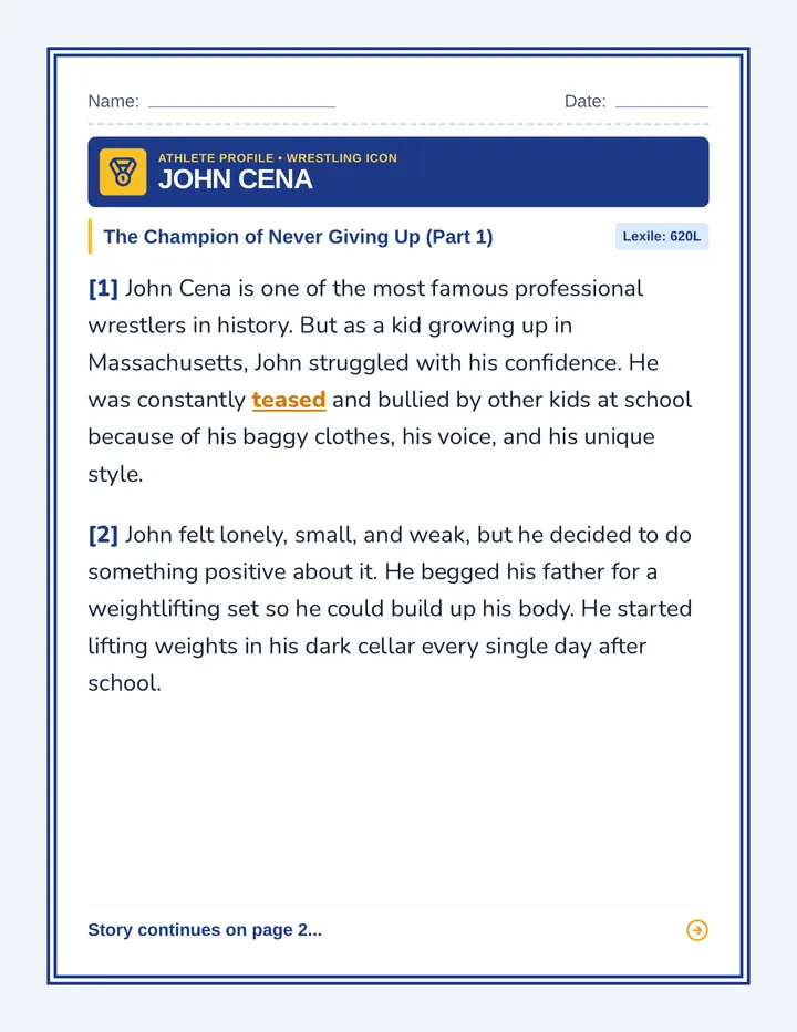 Cena Creed Worksheet