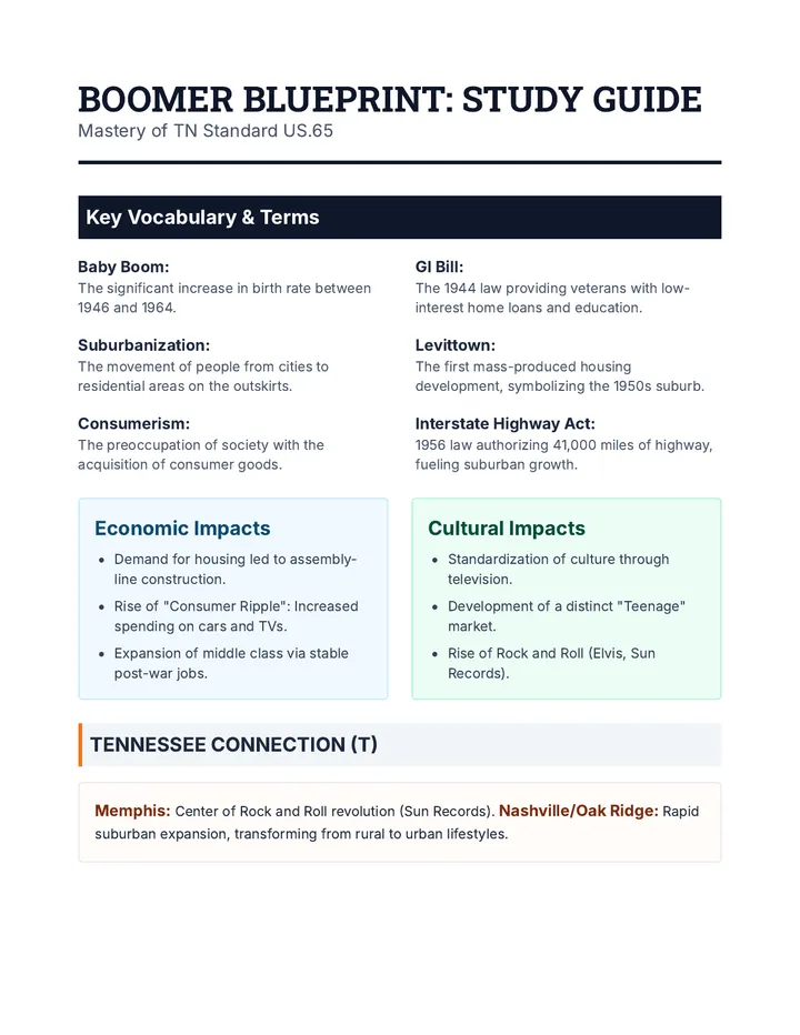 Boomer Blueprint Study Guide