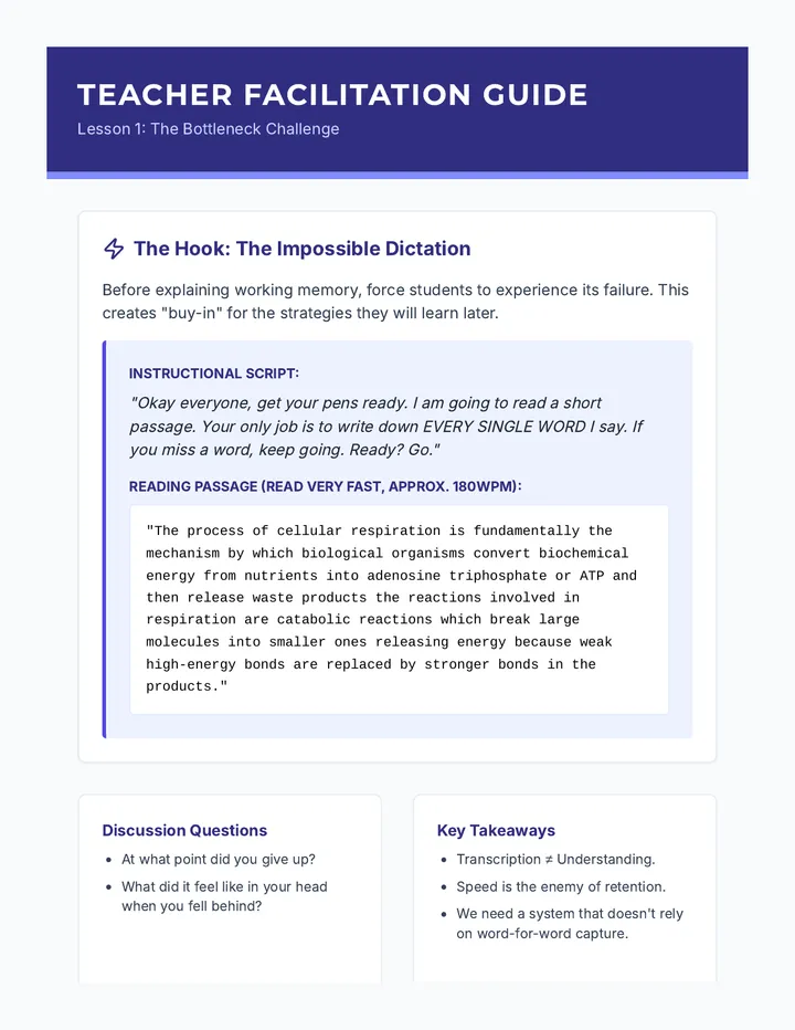Bottleneck Facilitator Guide