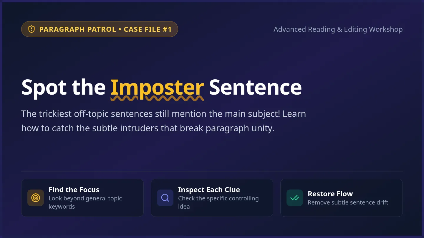 Paragraph Patrol Slides