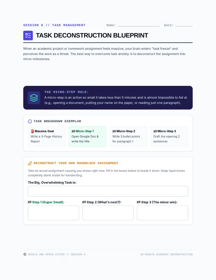 Task Deconstruction Blueprint