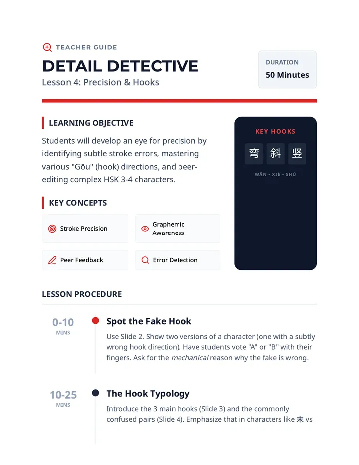 Precision Strokes Teacher Guide