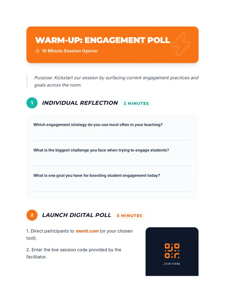 Engagement Poll Warm Up