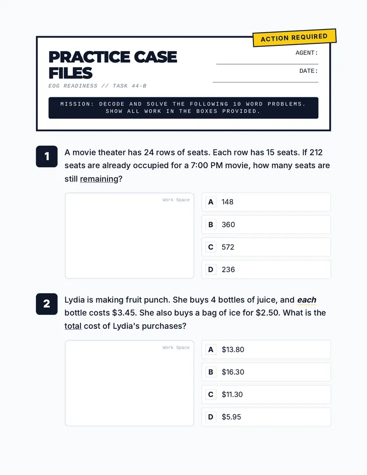 Practice Case Files Worksheet