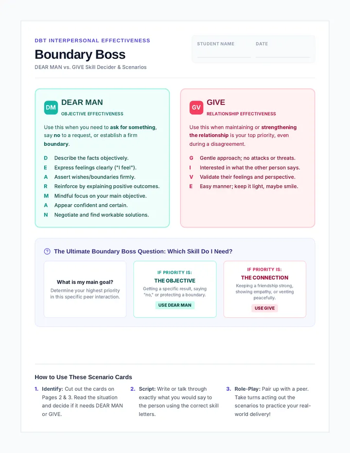 Boundary Boss Scenario Cards