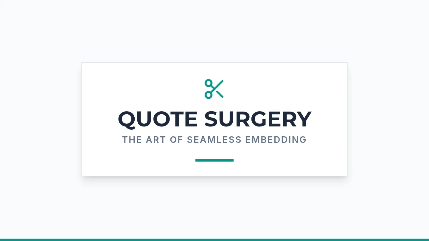 Quote Surgery Slides