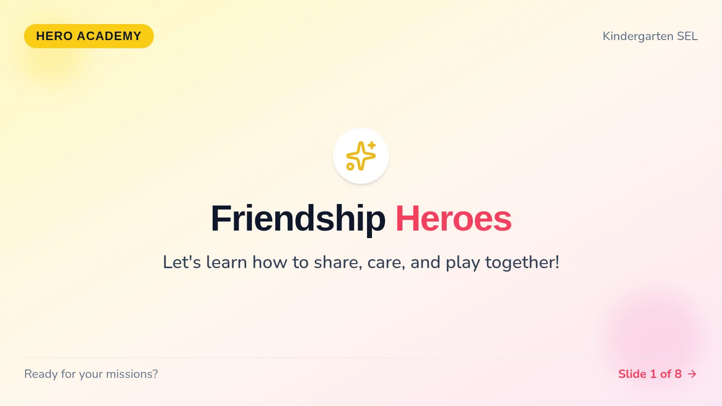 Friendship Heroes Slides