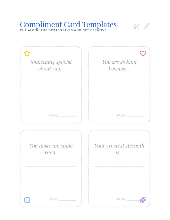 With Complement Card Colorful Compliments • Lesson • Lenny.com