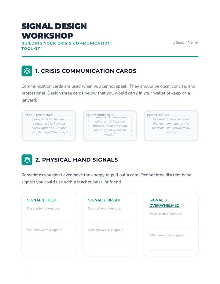 Signal Design Workshop