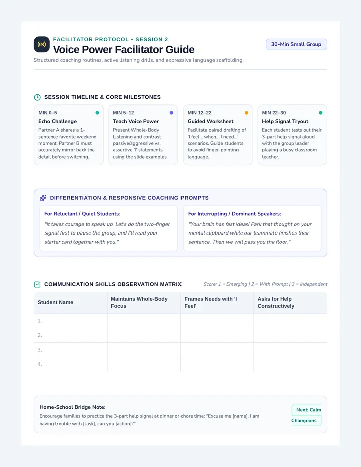 Voice Power Facilitator Guide
