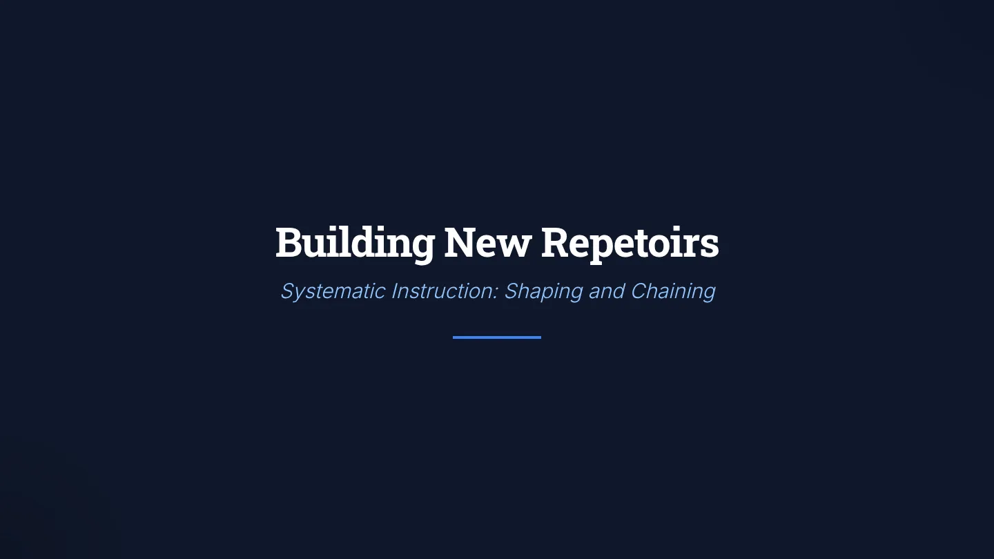 Shaping Chaining Slides