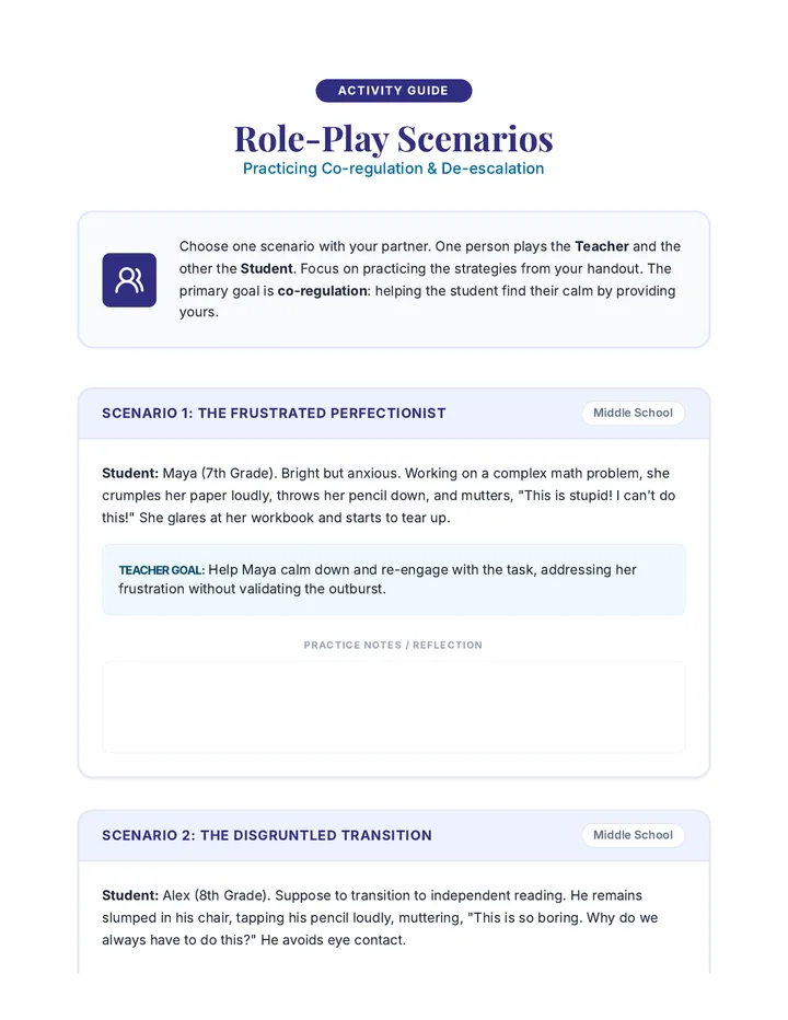 Role-Play Scenarios