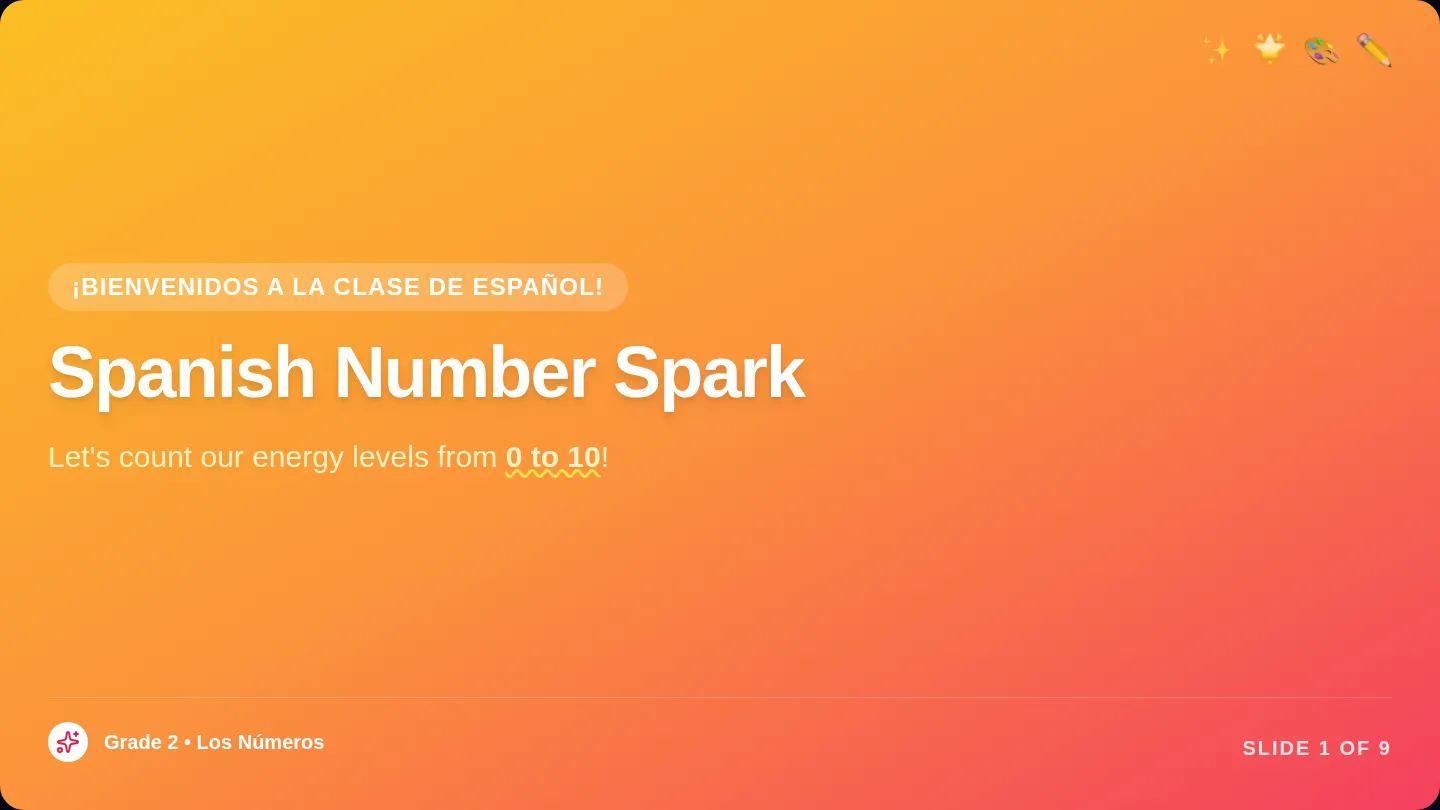 Number Spark Slides