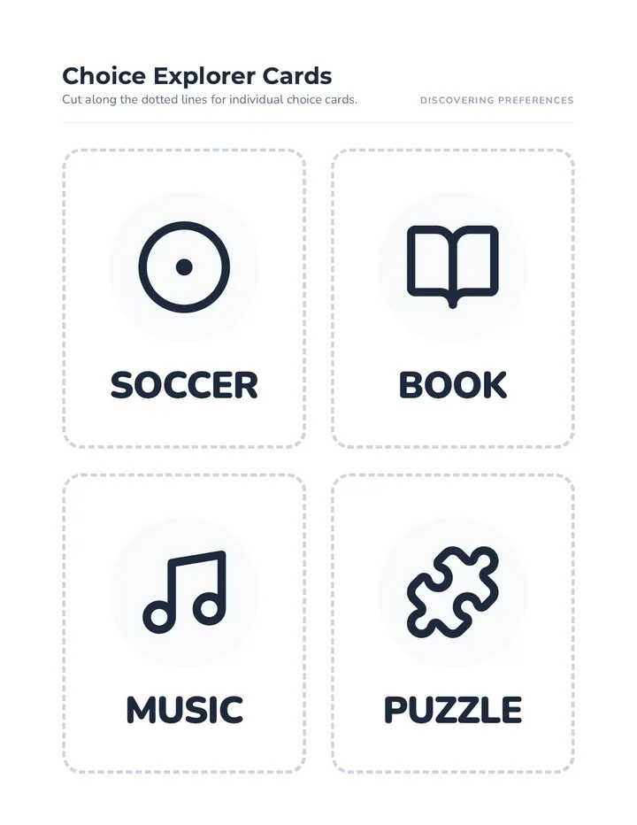Choice Explorer Cards