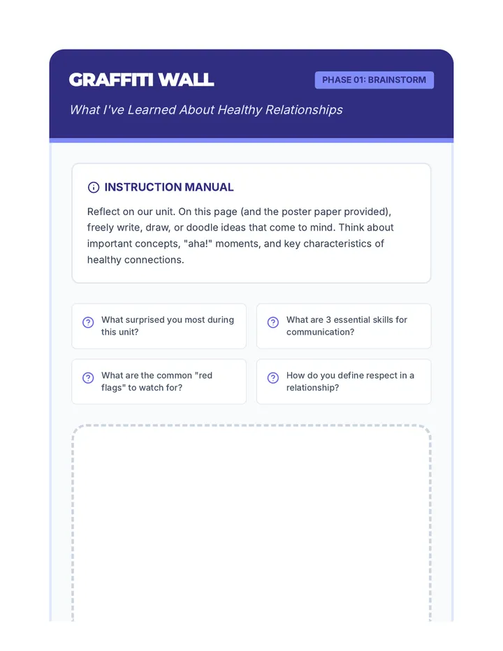 Graffiti Wall Activity
