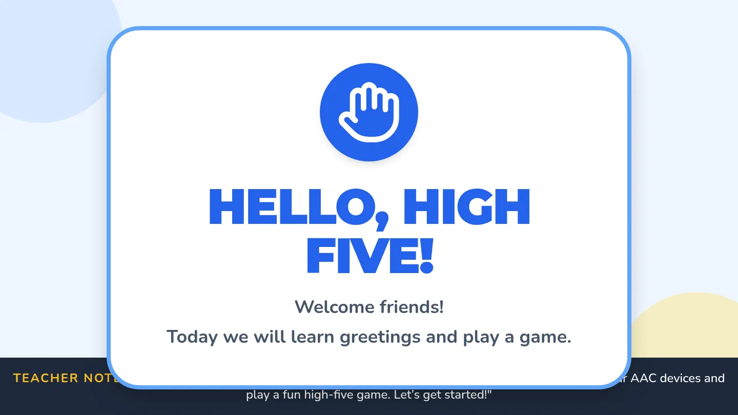 Hello High Five Deck
