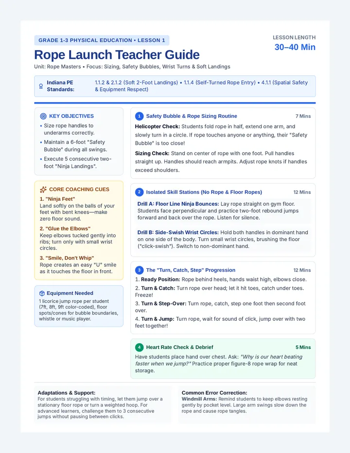 Rope Launch Teacher Guide