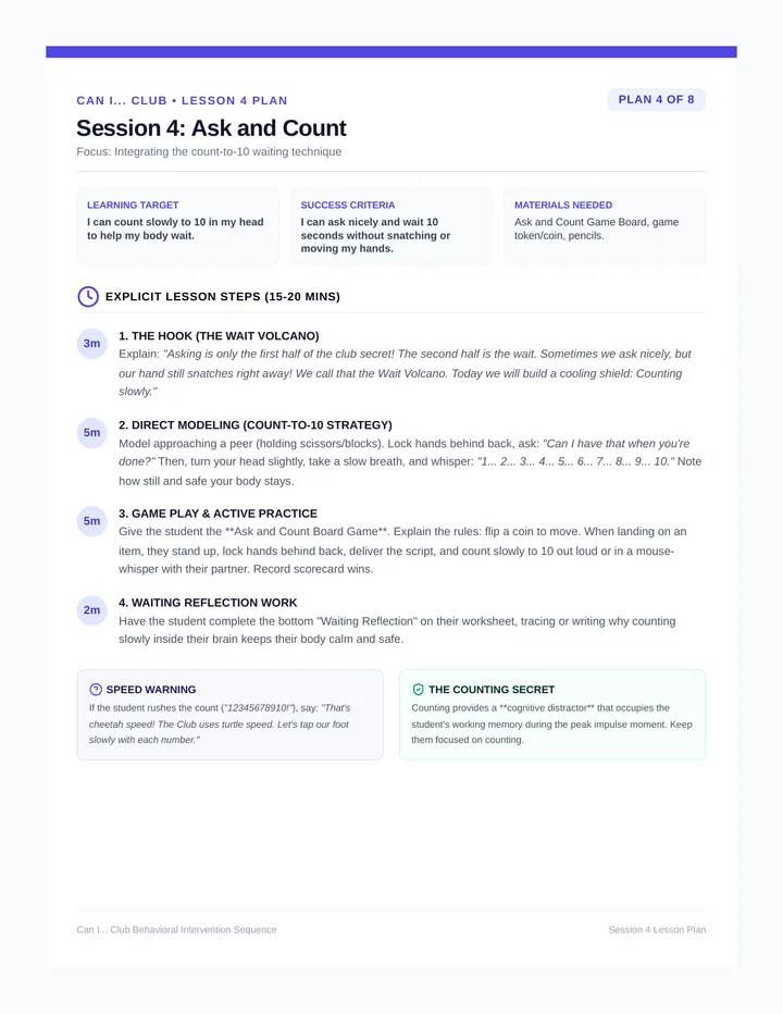 Ask and Count Lesson Plan