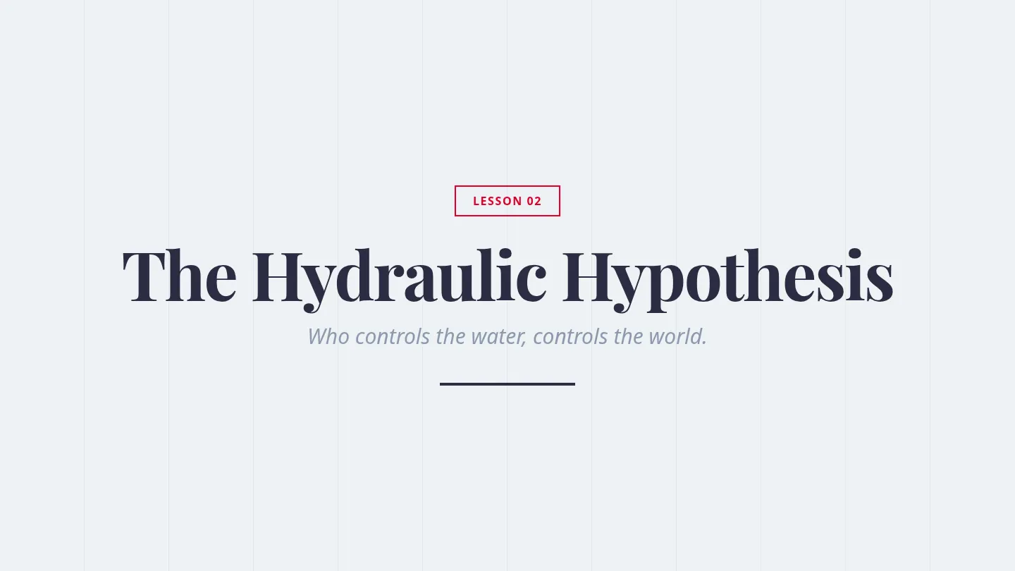 Hydraulic Hypothesis Slides