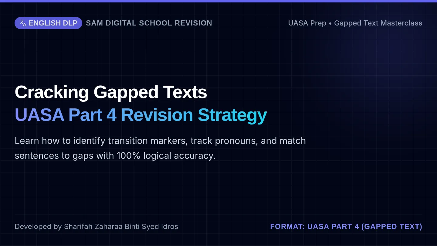 SAM English Gapped Text Slides