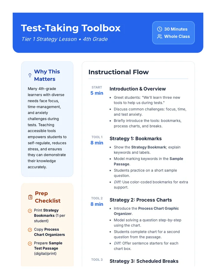 Toolbox Lesson Plan