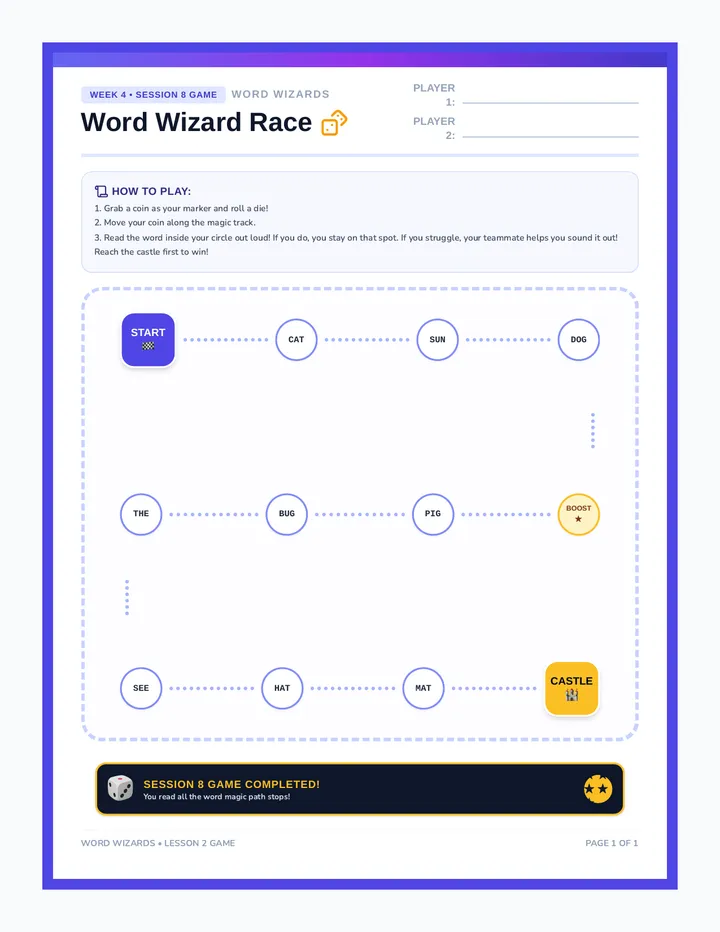 Word Wizard Board Game